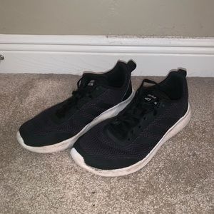 Black, lightly used Adidas sneakers